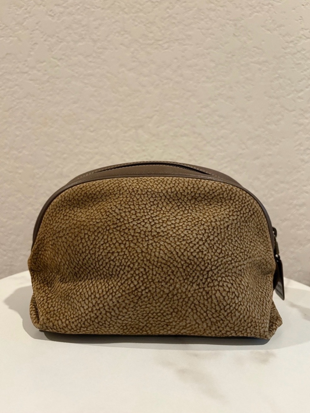 Borbonese Vintage Redwall Cosmetic Bag Clutch